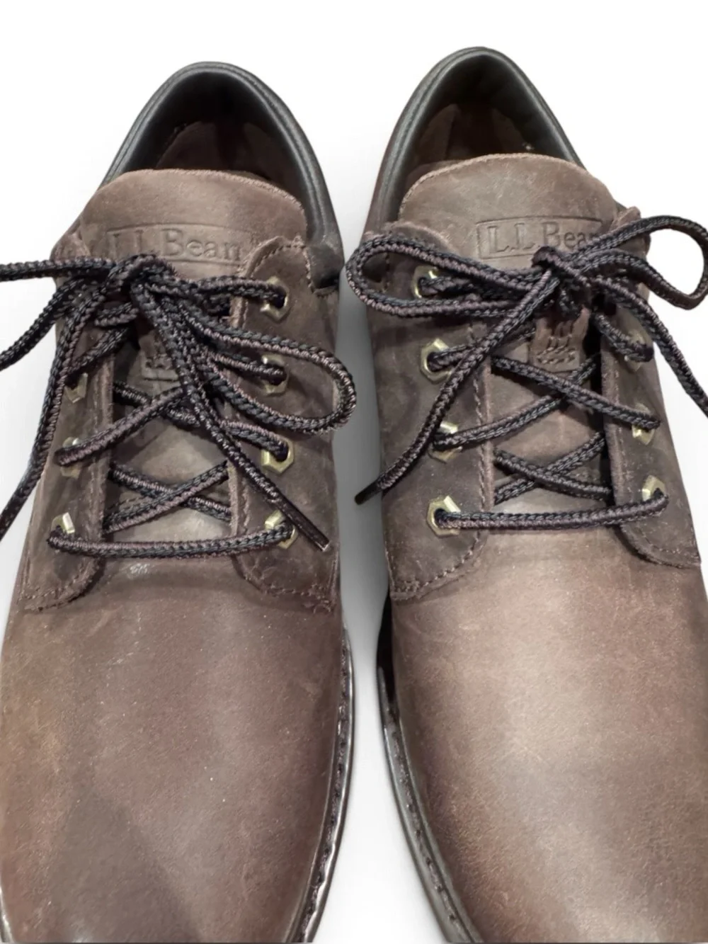 L.L.Bean Men’s Brown Lace-Up Casual Shoes Size 8 Medium NWOB
